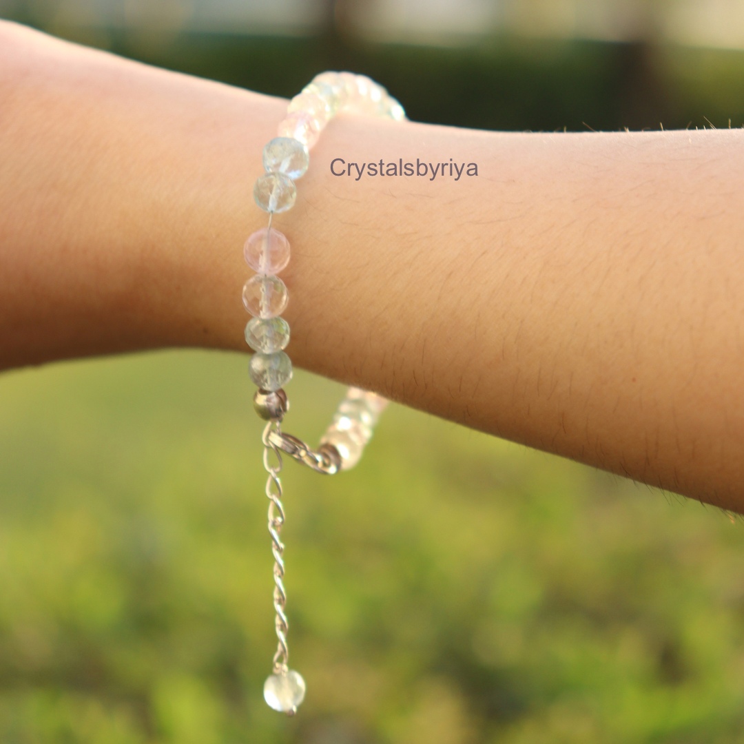 Aquamarine Silver Bracelet